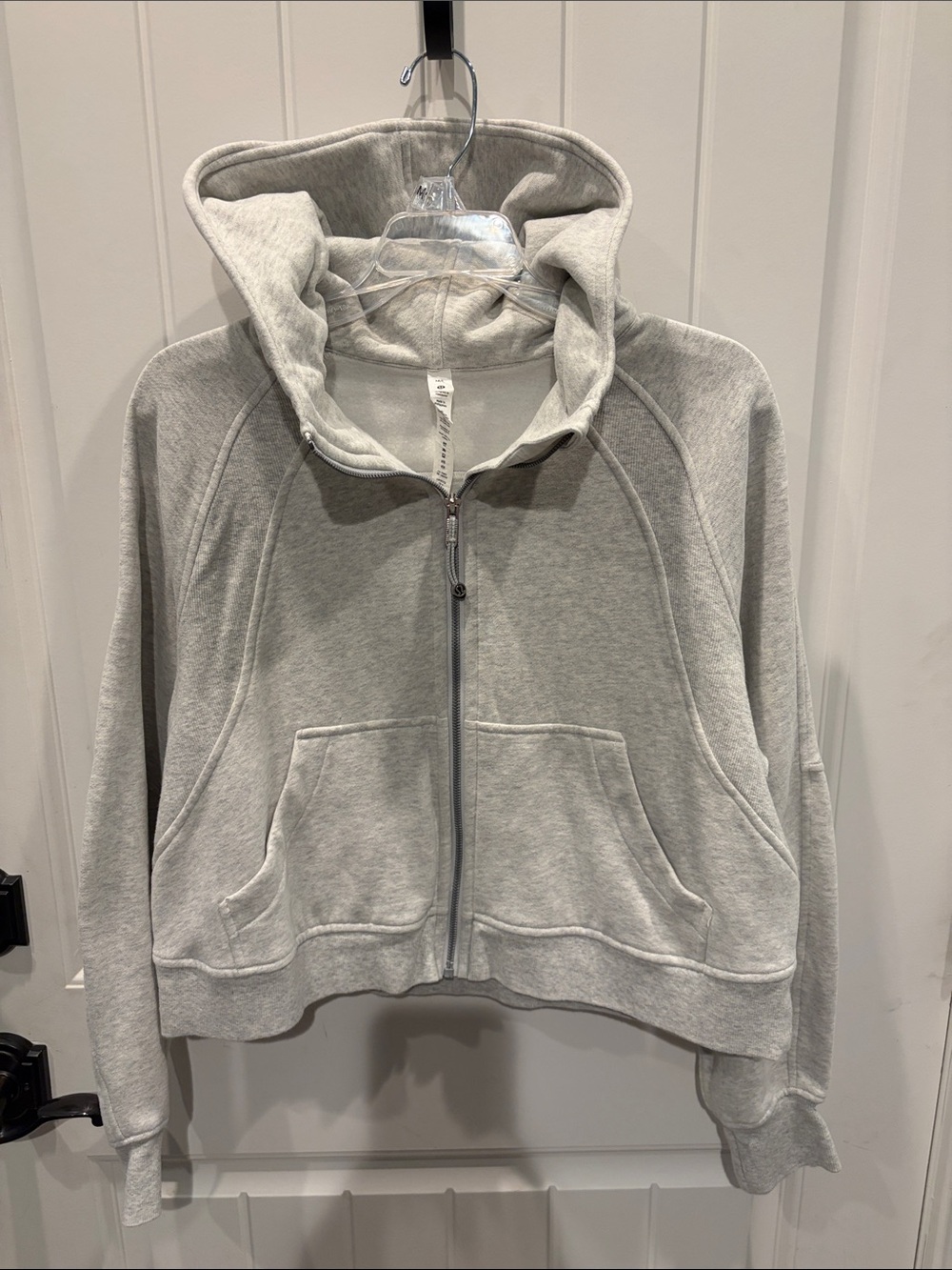 lululemon athletica Light Gray Full-Zip Hooded Sweatshirt